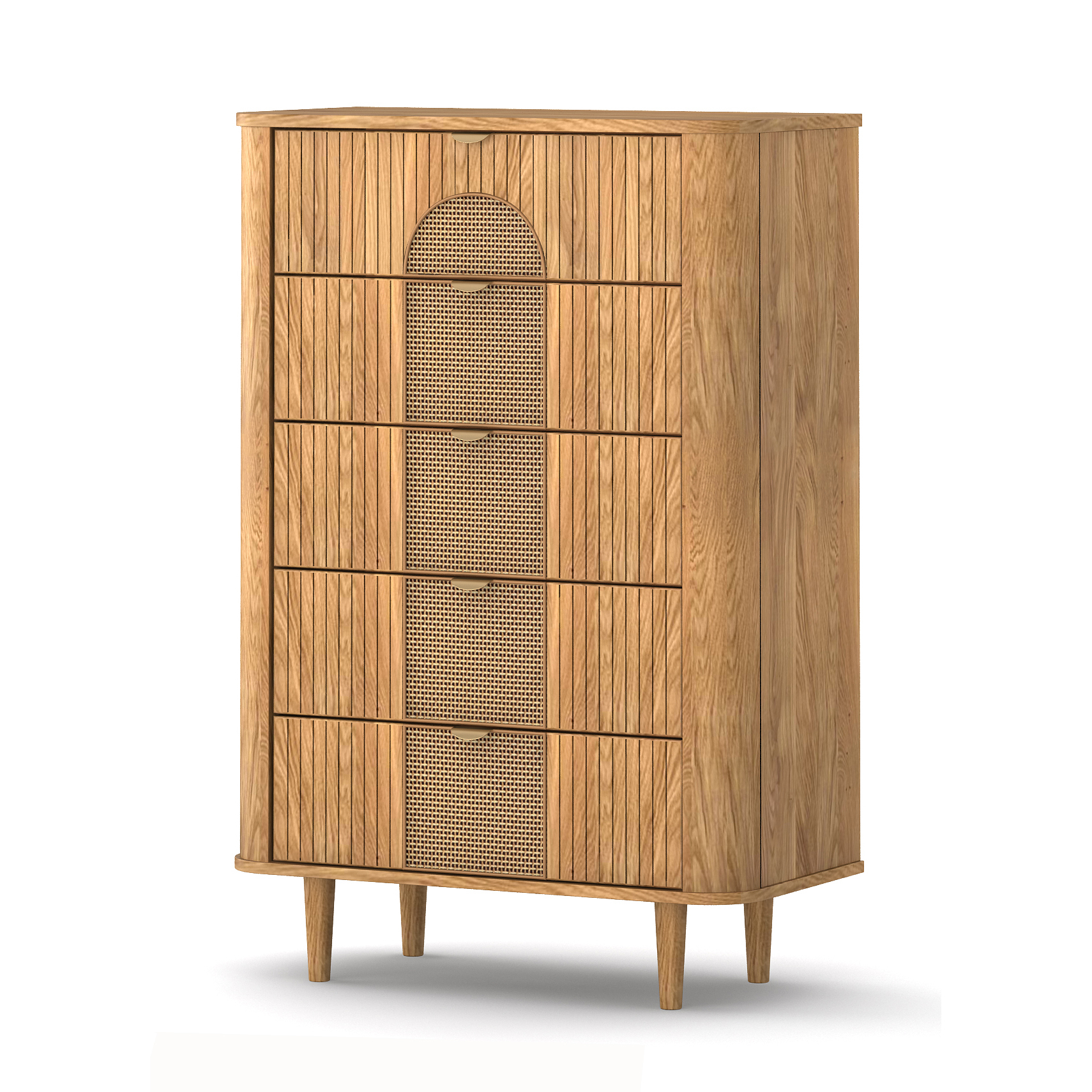 Custom Modern Bedroom Storage Furniture Wood Chest Of Drawer Wooden 5 Drawer Cabinet