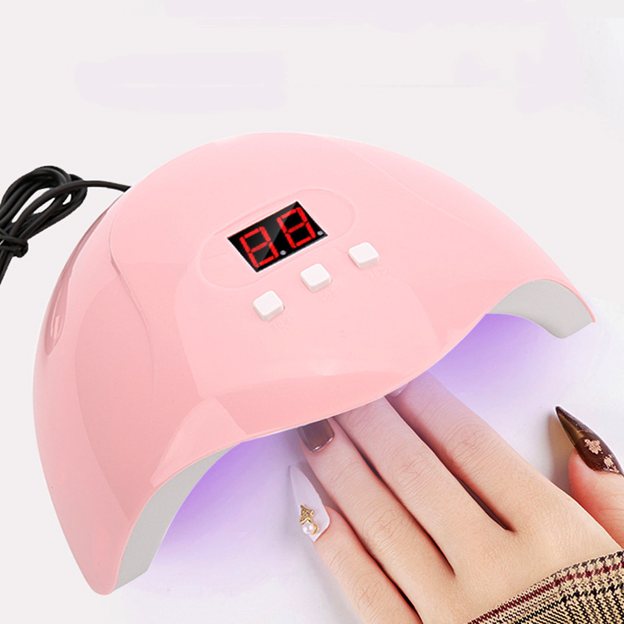Smart Led Профессиональный инструмент для ногтей 54 Вт леча палец сушилка зарядки Светодиодная лампа для сушки ногтей УФ светодиодная лампа для сушки ногтей УФ-сушилка