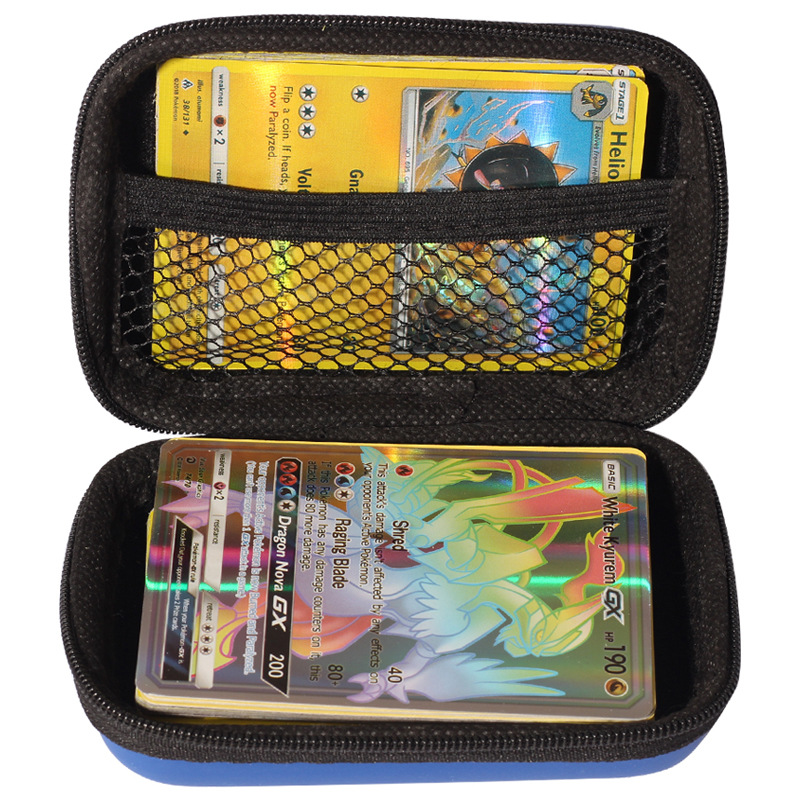 Wholesale Anime Products Japanese Pokemoned Cards Box Portable Cartoon Poke men Collection Box Storage Bag