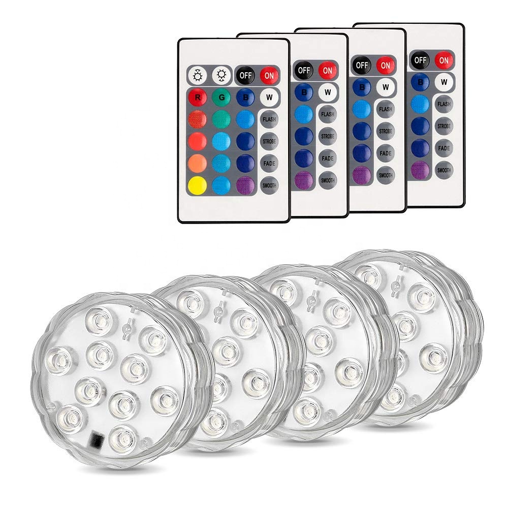 10 светодиодов 5050 IP68 водонепроницаемое RGB украшение De Fiesta Boda вечеринка Свадьба Аквариум Украшение погружной свет