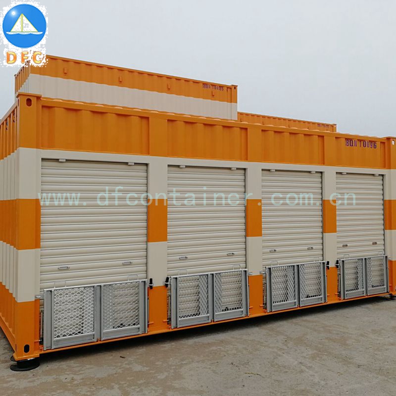 China 20' five doors shipping container warehouse storing containers