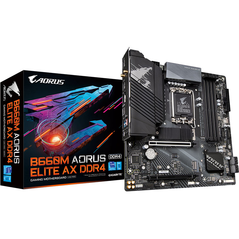 Материнская плата Gigabyte GPU B660M AORUS ELITE AX DDR4