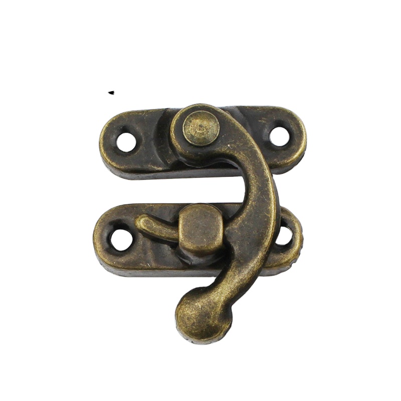 China Fashion Steel Antique Style Cabinet Jewelry Box Bronze Wood Box Clasps
