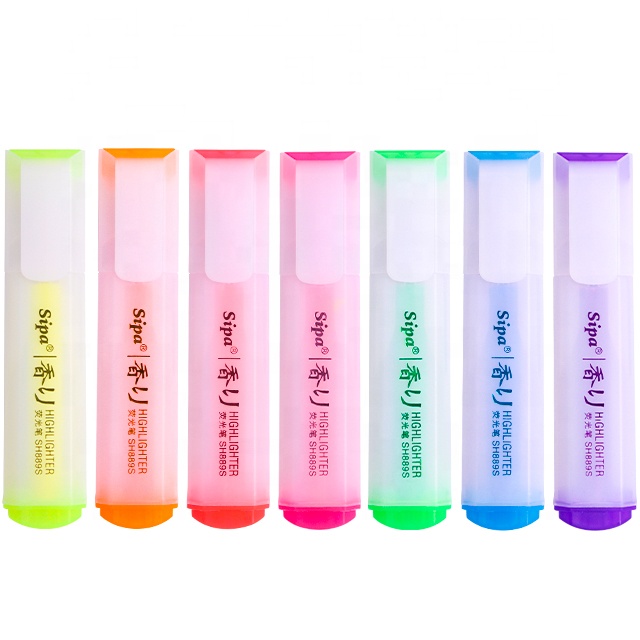 SIPA SH889S Rectangular Clip Color Water Proof No Fading No Shade In Photo Copy Or Fax Non-Toxic Highlighter