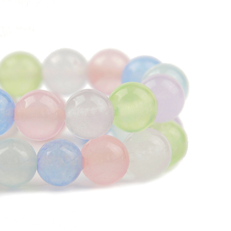 Hobbyworker Wholesale Natural Round Charm Gemstone Beads for DIY Jewelry Making Bracelet Necklace