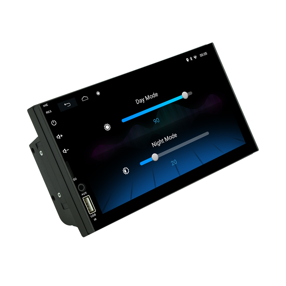 Wi-Fi, Mp5 Dvd плеер с сенсорным экраном Bluetooth Зеркало Ссылка Gps навигатор 7 дюймов двойной Din автомобильный радиоприемник
