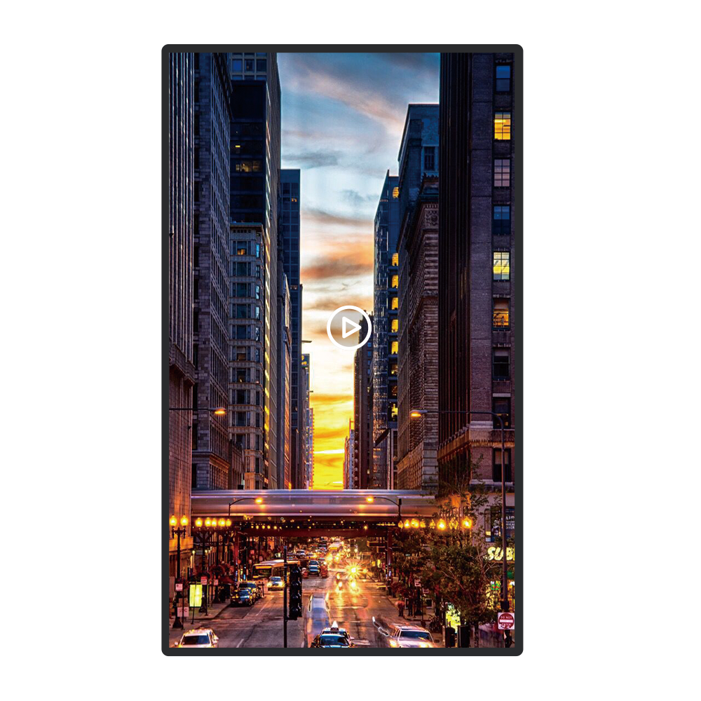 50" inch Ultra thin Wall-mounted LCD advertising player 4g wifi network digital signage