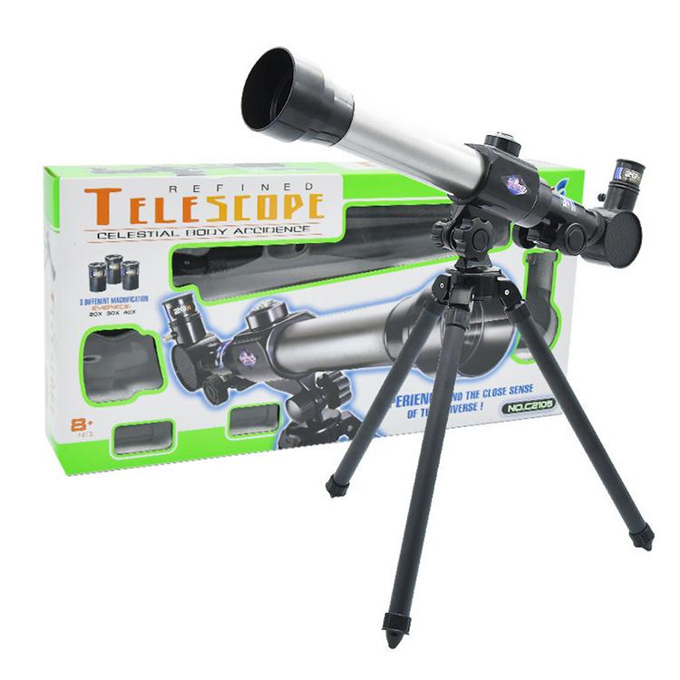 Children's educational toys simulation science experiment HD science and education toys 20-40 times telescope