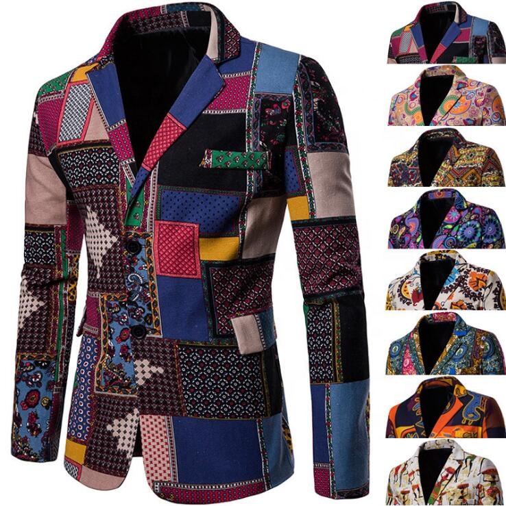 African style blazer African ethnic blazer for men African printed plus size jacket