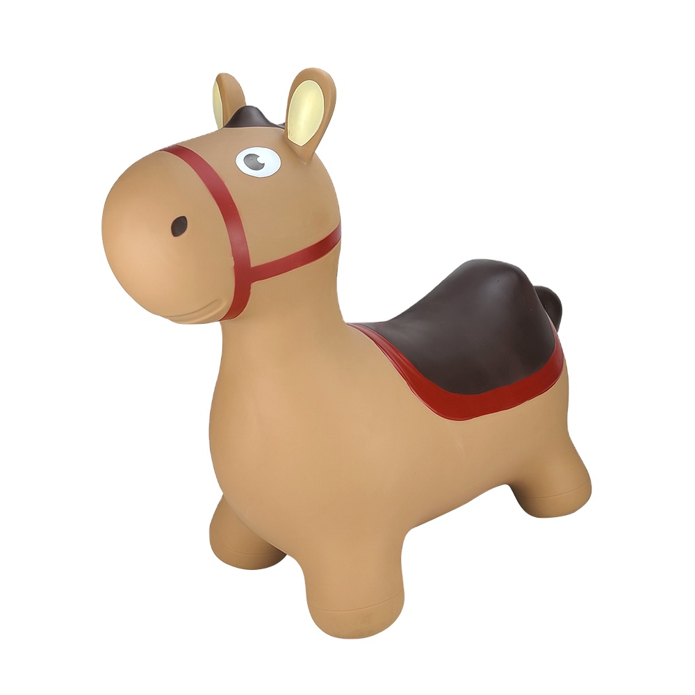 Pulei Inflatable Toy PVC Inflatable Jumping Animal with Printing jumping Horse Kids Horse animal hopper