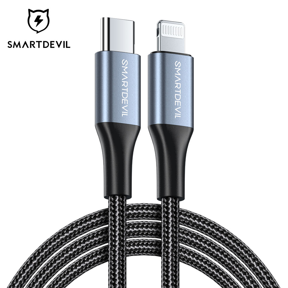 Usb-кабель PD 20W с быстрой зарядкой от SMARTDEVIL Type-c до Lightning для iPhone 12/11/XR официальный MFi сертификат кабель для передачи данных