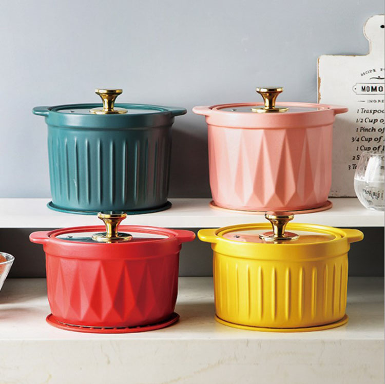 New High quality Pots and pans cookware set ceramic casserole high temperature fire household saucepan dry casserole soup pot