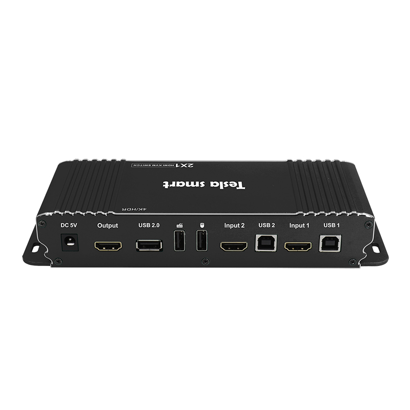 Tesla Smart высококачественный 4k 2 порта USB с аудио и USB-концентратором USB HDMI KVM Switch