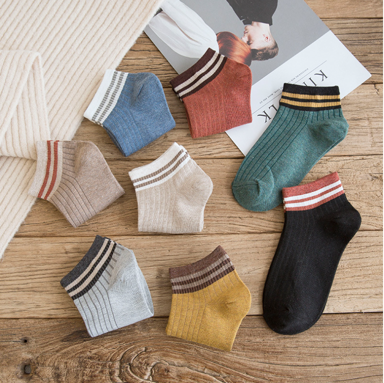 Girls spring and summer thin short tube socks