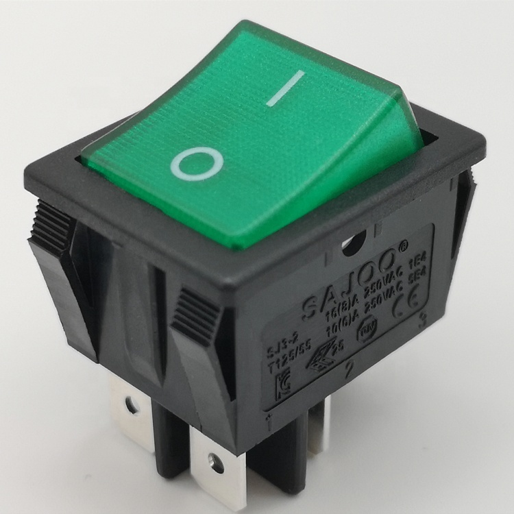 SAJOO 10000 раз 4 Pin 16A 250V KCD2 T125 Ul клавишный переключатель ВКЛ-ВЫКЛ UL ENEC Сертификация 25A T85/55 переключатели поставка с фабрики