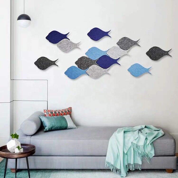 Supplier Felt Board Tiles Memo Board Grey Wall Decor Push Pin Board