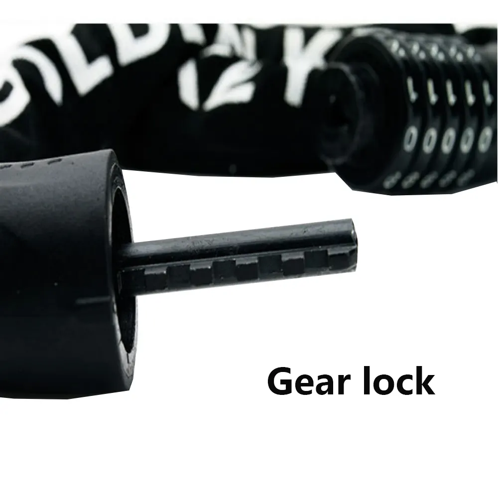 Bicycle Chain Lock With 5-Digit Resettable Combination Anti-Theft For Motorcycle Bicycle Door And Fence Bike Locks