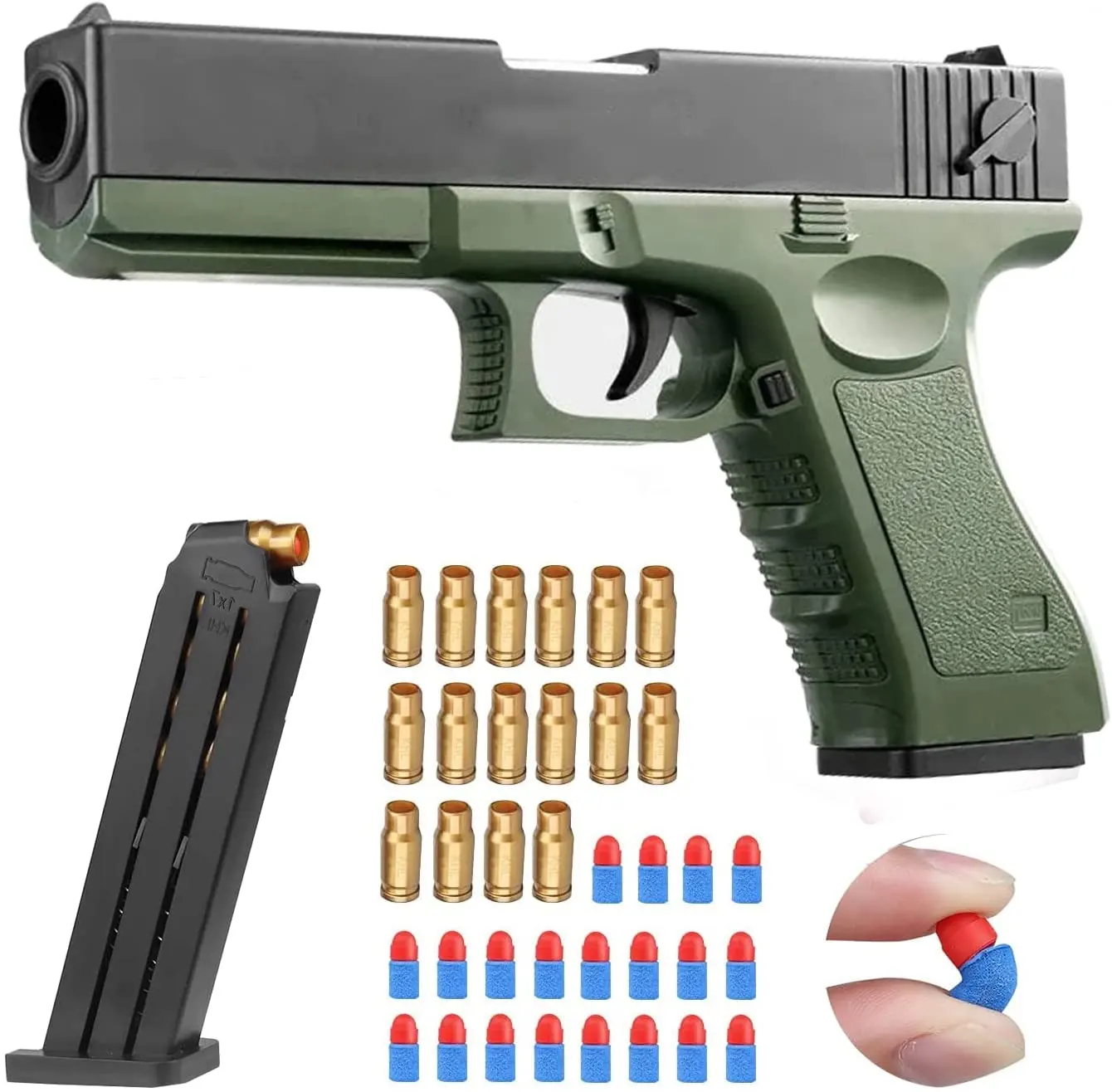 2022 Children's Adult Outdoor Toy Gun Parent-Child Interactive Soft Bullet Planing Shell Fashion Toy Safe Soft Bullet Gun