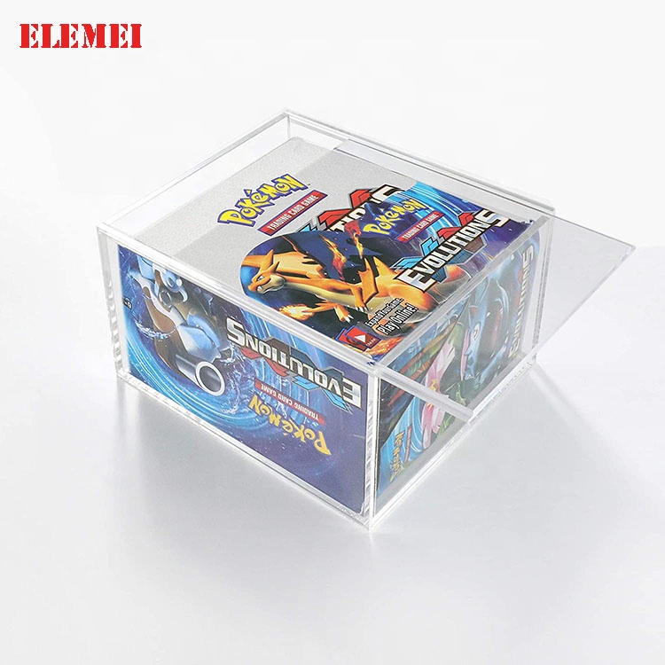 New Popular Pokemon Booster Case Acrylic Card Storage Box Hot Sale Display Racks