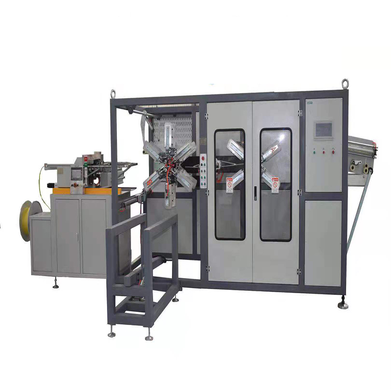 PE pipe winder for PVC HDPE PP plastic soft corrugated pipe coiling machine