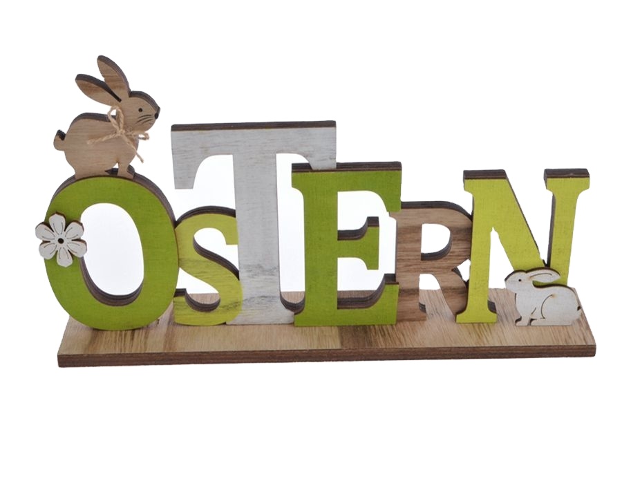 2021 new design Wooden spring sign with chick letter, Easter tabletop decoration