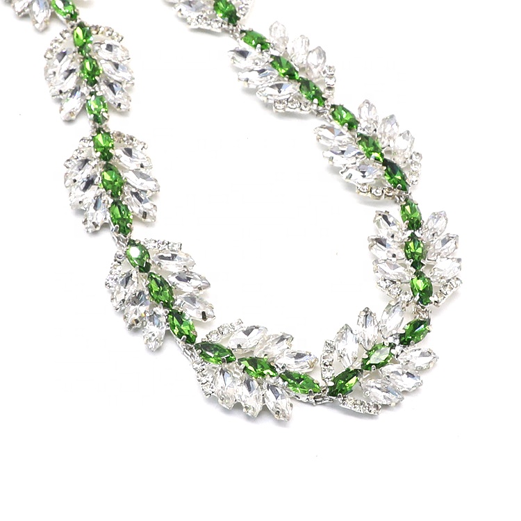 S271 Top quality Factory supply Decorative crystal rhinestone cup chain rhinestone chain trim yard for wedding dress