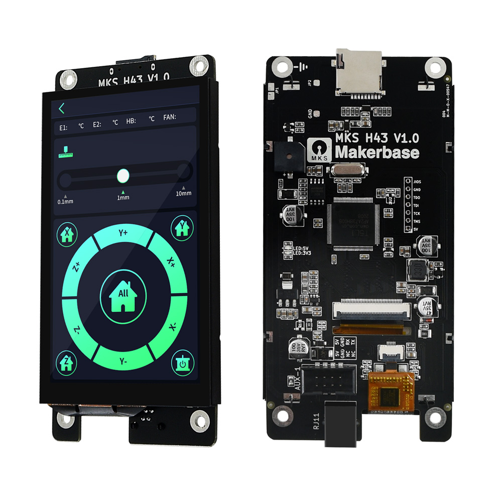 Makerbase MKS H43 V1.0 умный контроллер дисплея запчасти для 3D-принтера 4,3 дюймов IPS LCD 800*480 HD сенсорный экран для Marlin2.x