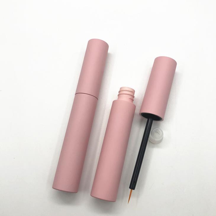 10ml frosted pink plastic eyeliner tube, lip glaze, split bottle