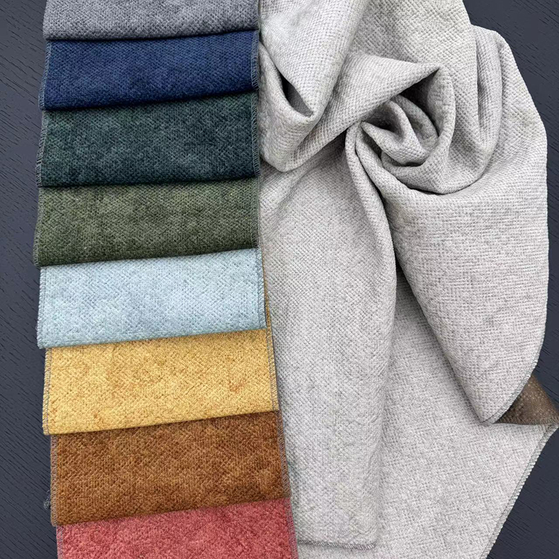 High Quality Super Soft Velvet Sofa Cloth Back Holland Embroidered Velvet Fabric