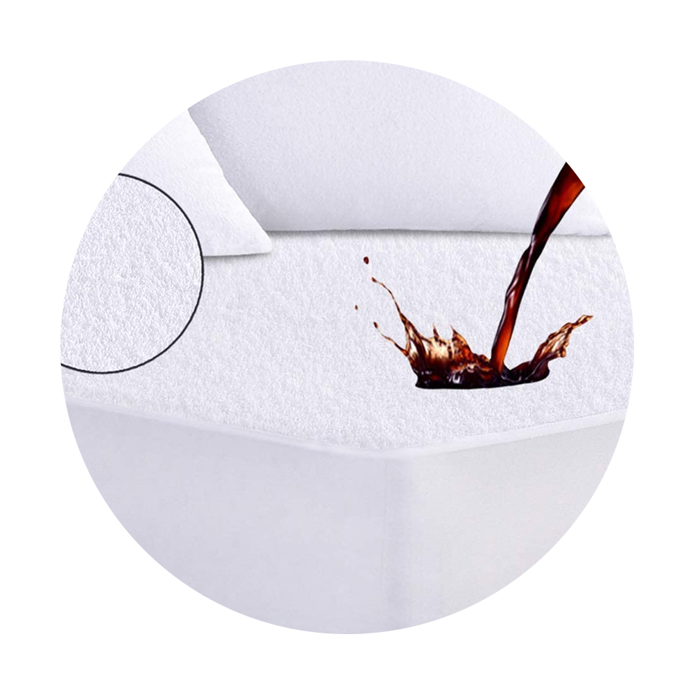 Twin Size Premium Waterproof Mattress Protector  Cotton Terry Surface Breathable Mattress Cover