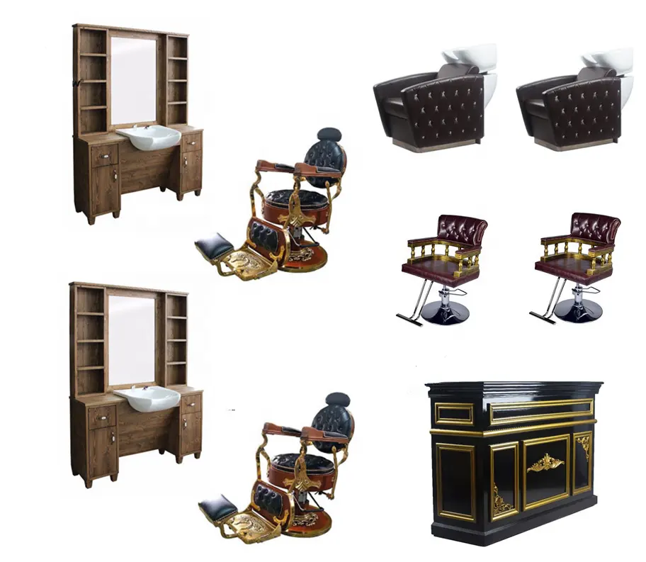 Beauty salon furniture set Hairdressing Chairs Hydraulic shampoo chairs used barber chairs for barbershop