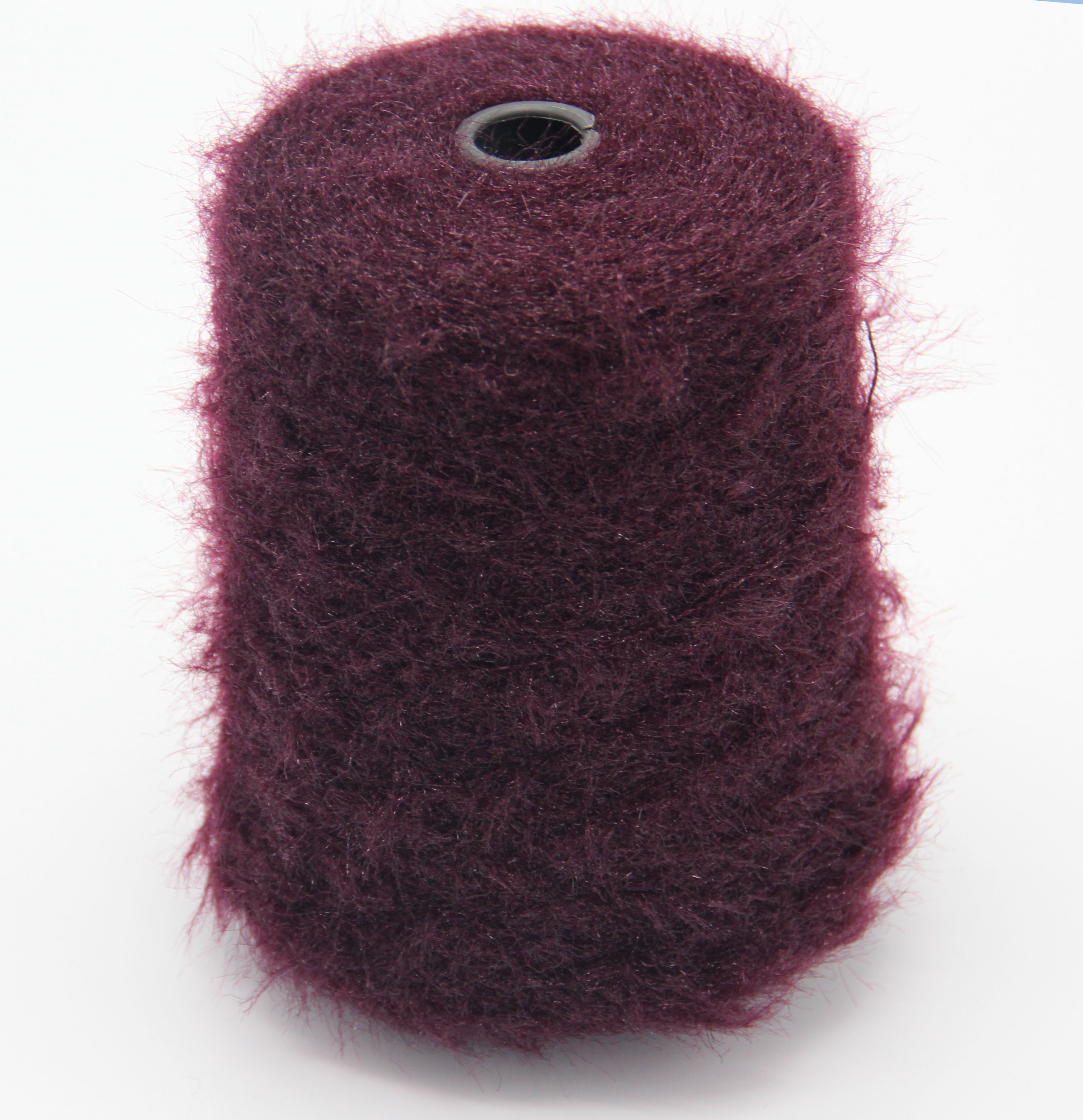 Feather yarn knitting yarn chunky braid cotton tube High Quality Recycled Cotton Acrylic