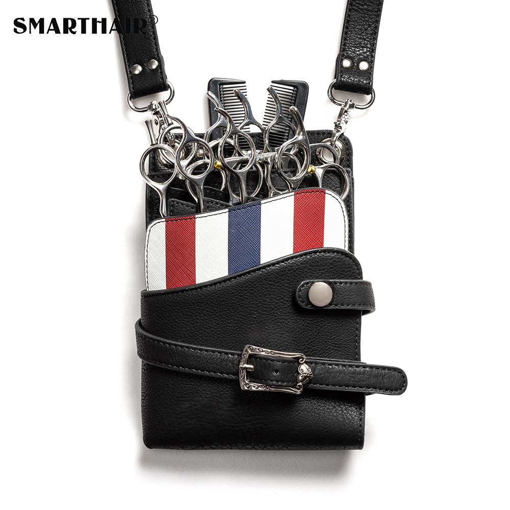 SMARTHAIR Barber Hair Waist Hairdresser Tool Scissors Bag Leather Case Stylist Tool Pouch