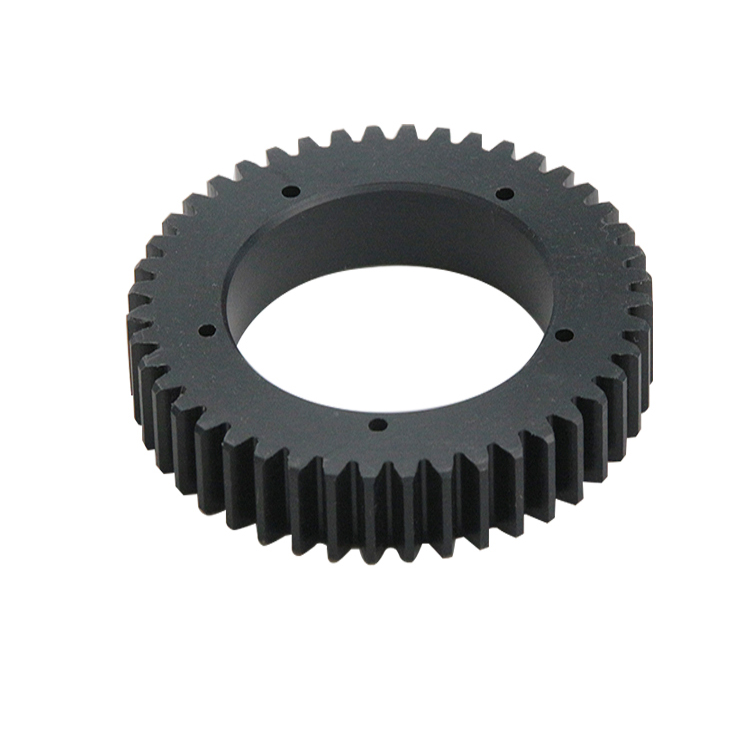 GManufacturer, индивидуальный двигатель, пластиковый нейлоновый POM HDPE MC PA66, черная прямозубая шестерня