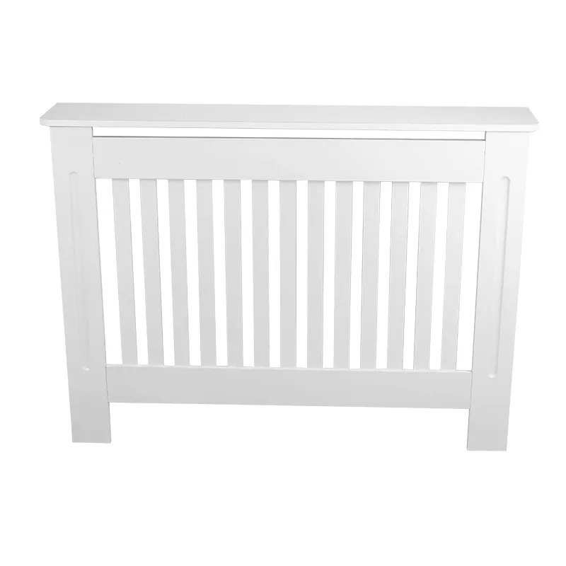 Radiator Cover Modern Slatted Grill Slats White Grey Painted Mdf Cabinet