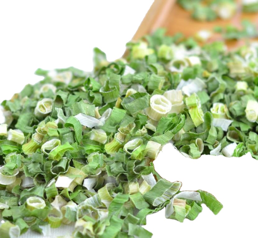 Сушеные овощи Allium fistulosum, кольца шалота, пружинный лук, дегидратированный стебель и листья зеленого лука
