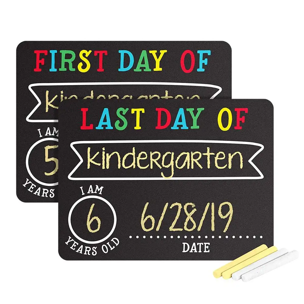 First and Last Day of School Photo Sharing Chalkboard Signs; The Perfect Back to School Chalkboard Sign
