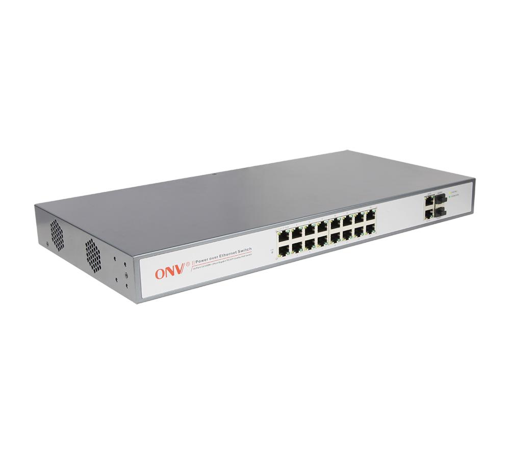 OEM IEEE802.3af/на 16 каналов POE Система безопасности переключатель