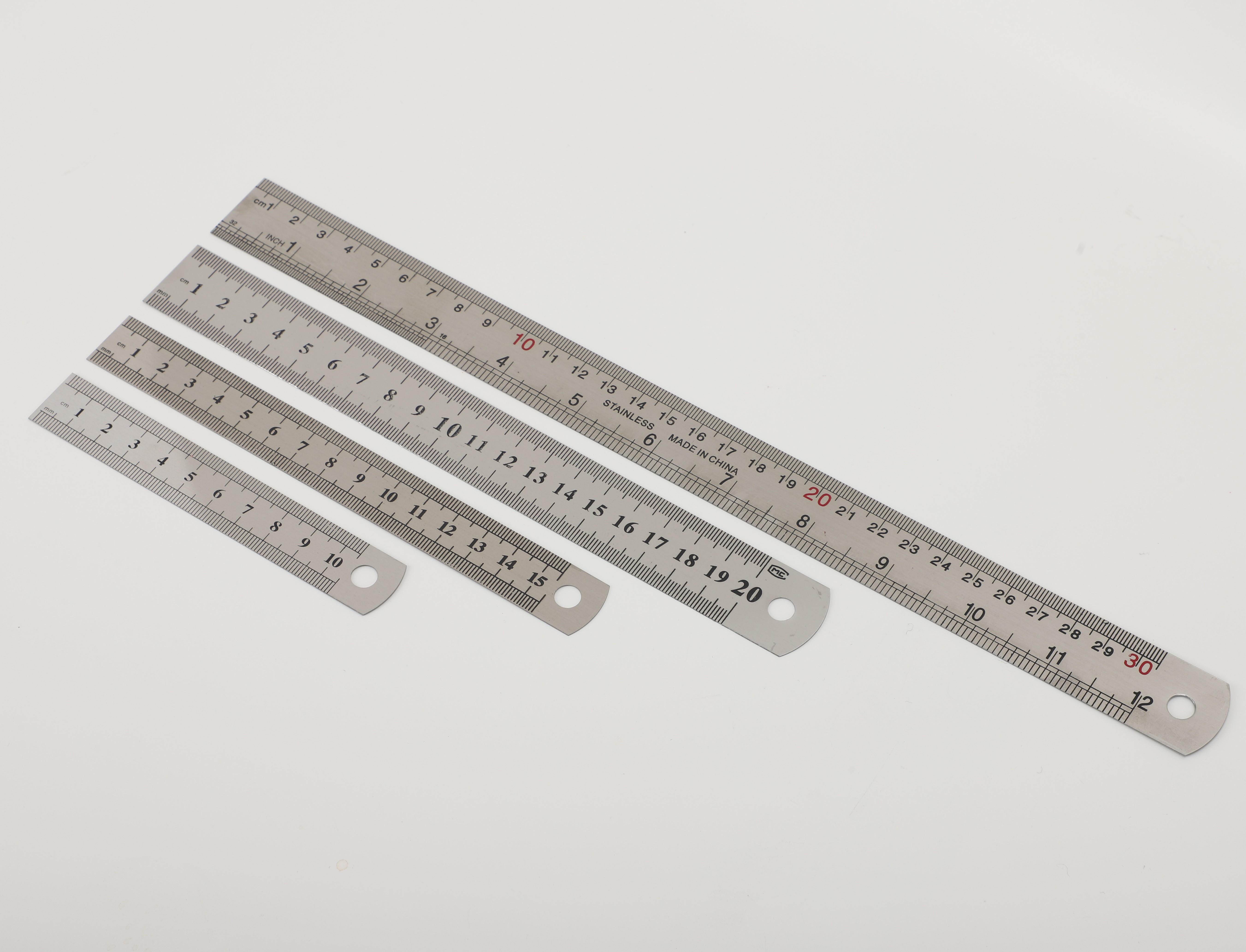 10cm Factory price custom stainless steel metal school use straight ruler