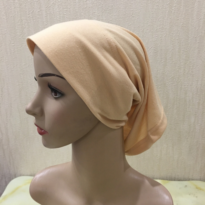 Cotton Lined Cap With Headscarf Bottoming Cap Arab Hat Malay Gauze Wholesale Headscarves Turban Muslim For Women