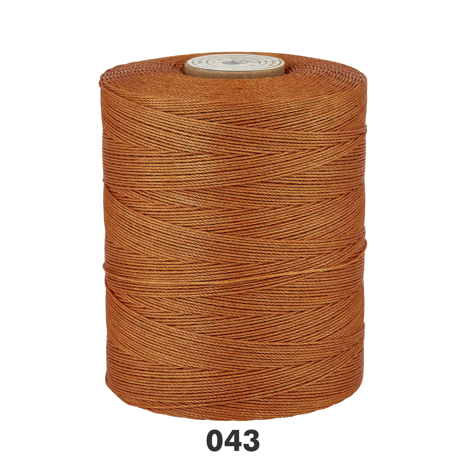 Wholesale 0.8mm Waxed Thread For Leather 500m Round Sewing Thread Polyester Braid High-Strength Handmade Leather Thread Wax