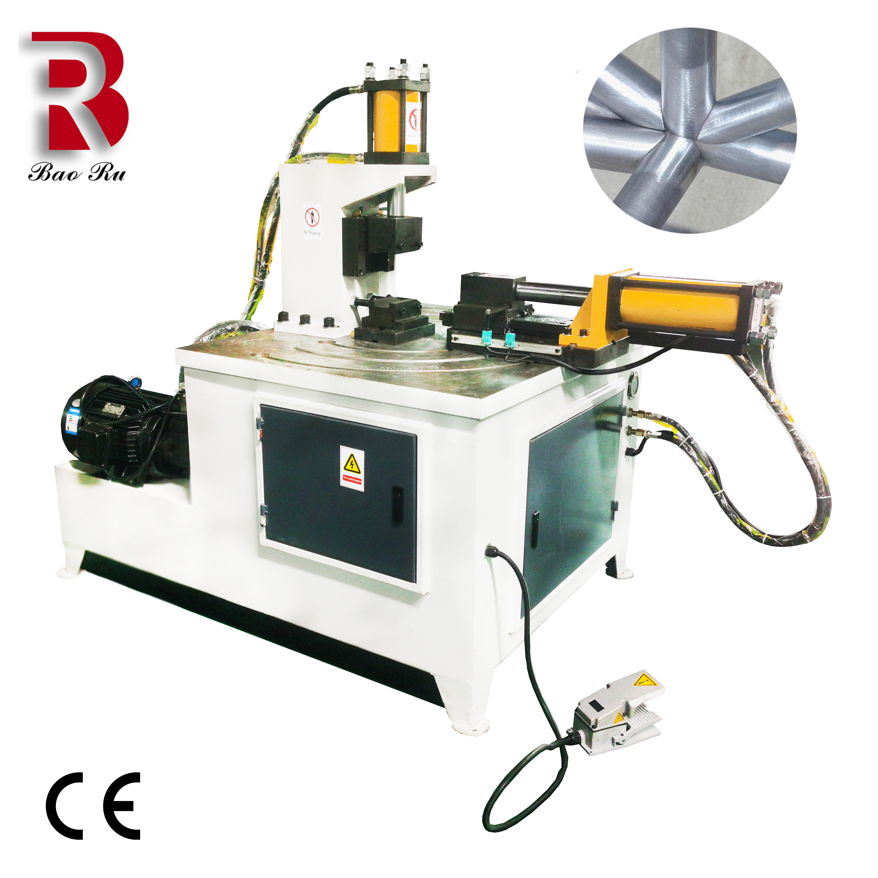 Semi-automatic Cutting and Notching Machine for Pipe and Tube Corner Cut and Notching Machine