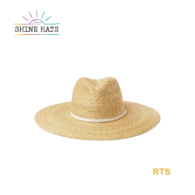 2021 Summer Sun Beach Large Wide Brim Straw Hats For Women Travel UV Protection Fedora Panama Kids Wholesale Cowboy Hat