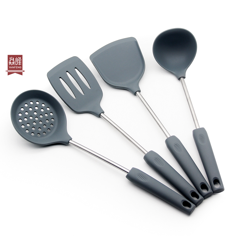 Hot Sale 4pcs Kitchen Utensils Set Kitchen Tools Silicone Cooking Utensils Spatula silicone Kitchen Utensil Set