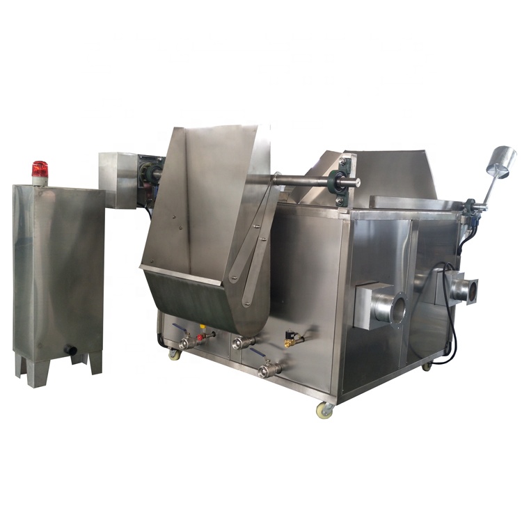 Deep batch fryer stir fry machine electric corn flakes frying machine