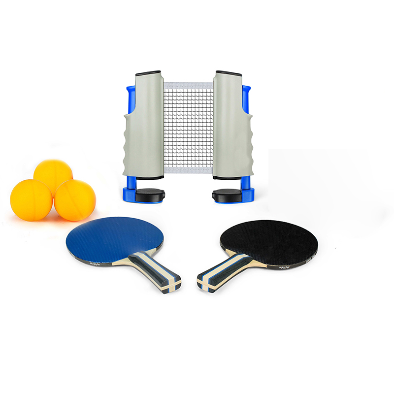 Professional Wood Pingpong Bat Paddle Set Table Tennis Rackets
