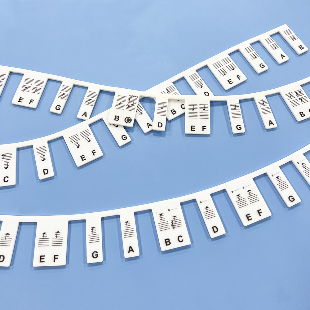 Новинка, 88 клавиш, 61 k-key, накладные силиконовые наклейки на фортепиано для начинающих
