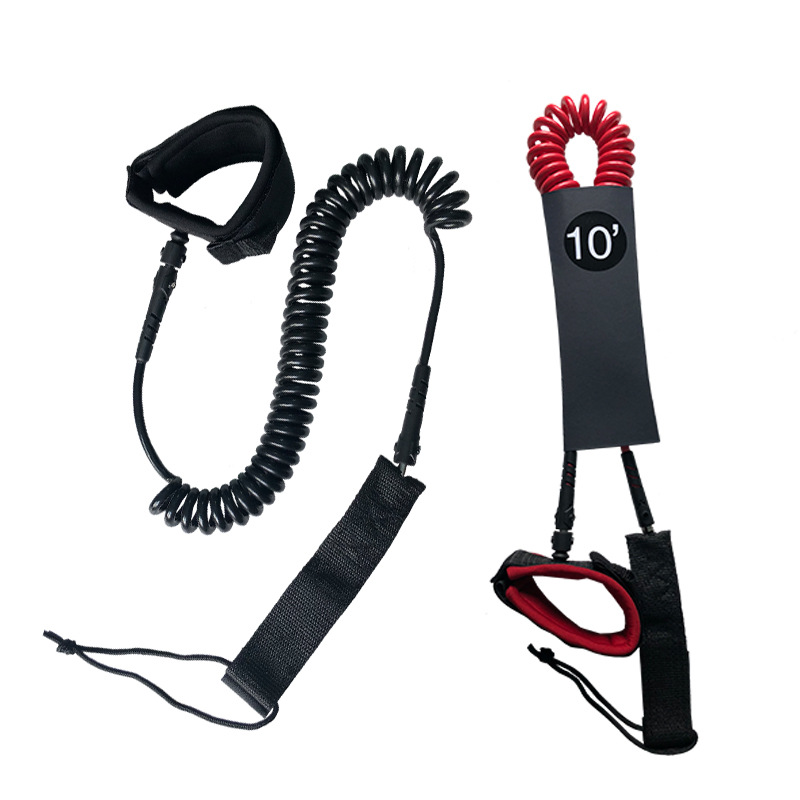 Wading sports surfboard water ski accessories 6mm 10 feet super stretch TPU surf foot rope