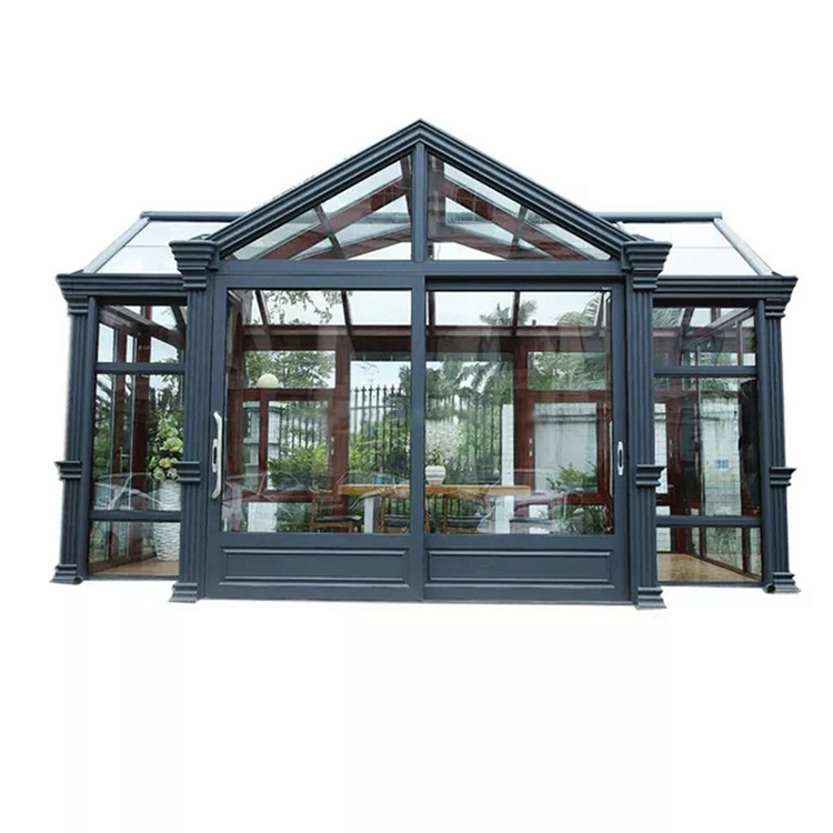 Customized Winter Garden Greenhouses Glass Aluminum Profile Green Tiny House Greenhouse Sustainable Garden Sunroom For Sale