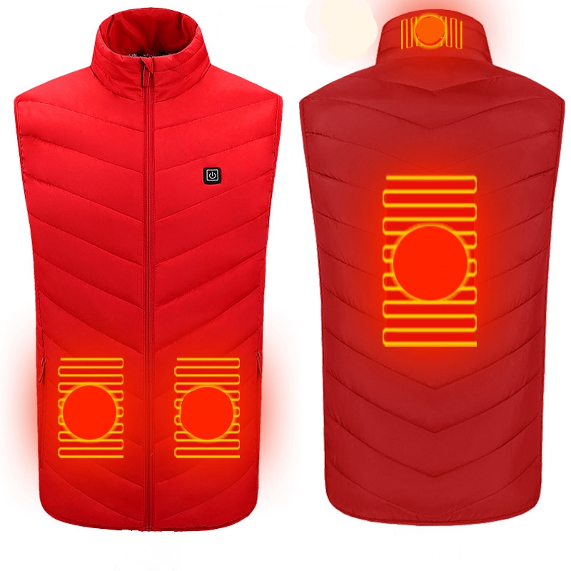 Smart Heated Vest Adjustable Warm Clothing Men Rechargeable Winter Vest